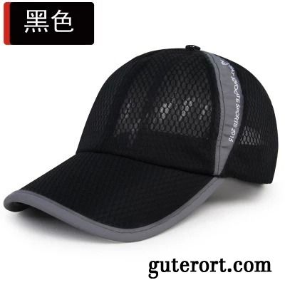 Hüte / Caps Herren Sonne Trend Sommer Sonnenhüte Outdoor Atmungsaktiv Schwarz