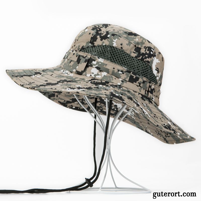 Hüte / Caps Herren Trend Sonne Sonnenschutz Sommer Sonnenhüte Fischerhut Army Grün Camouflage Purpur Lila