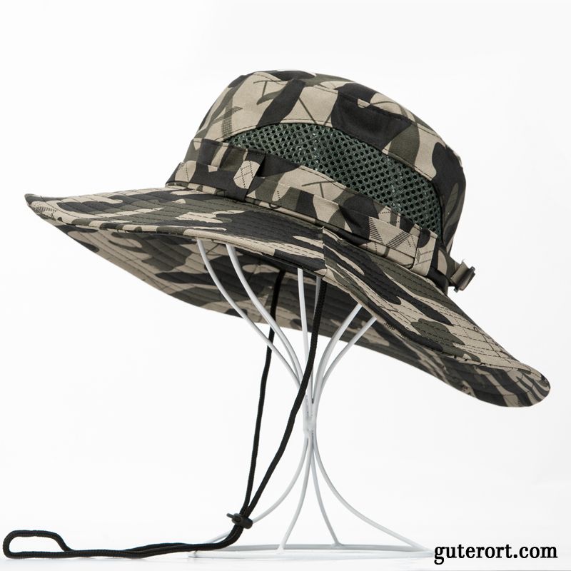 Hüte / Caps Herren Trend Sonne Sonnenschutz Sommer Sonnenhüte Fischerhut Army Grün Camouflage Purpur Lila