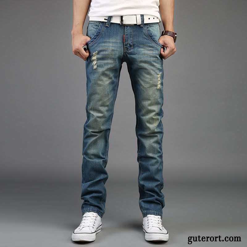 Jeans Herren Online Shop, Skinny Jeans Männer Hellrosa