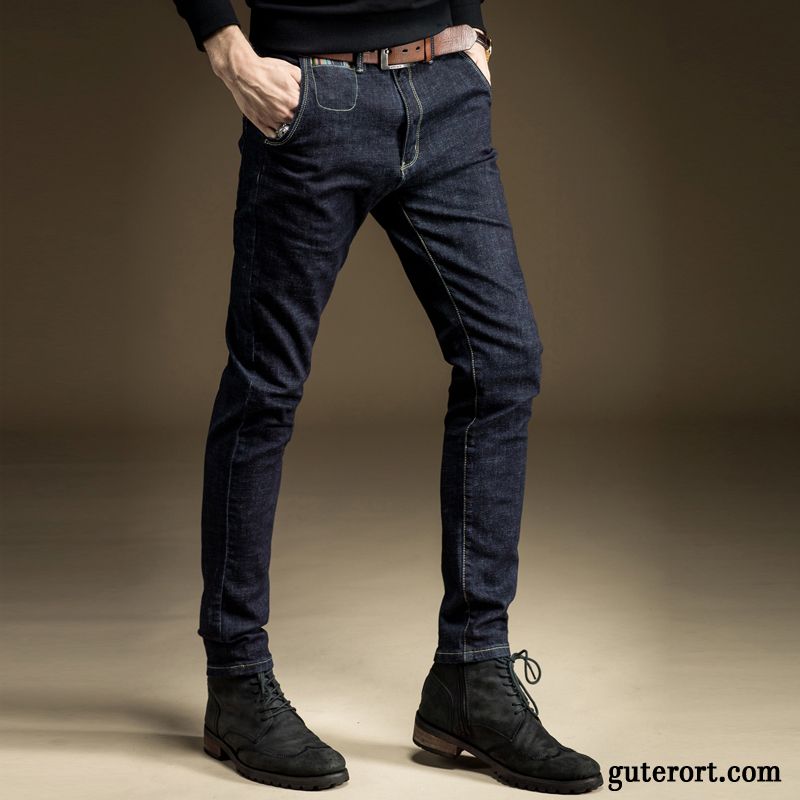 Jeans Hose Schwarz Herren Verkaufen, Herren Jeans Loose Fit Gold