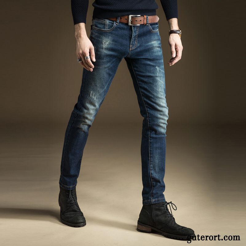 Jeans Hose Schwarz Herren Verkaufen, Herren Jeans Loose Fit Gold