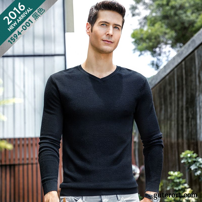 Kaschmir Pullover Herren Rollkragen Schwarz, Blumen Pullover Herren Billig