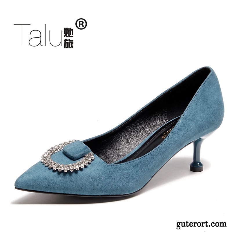 Keilabsatz Pumps Weiß Günstig, Blaue Schuhe Damen Pumps Gelb