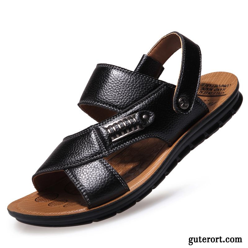 Kork Sandalen Herren Rabatt, Sandalen Herren Schwarz Scharlachrot