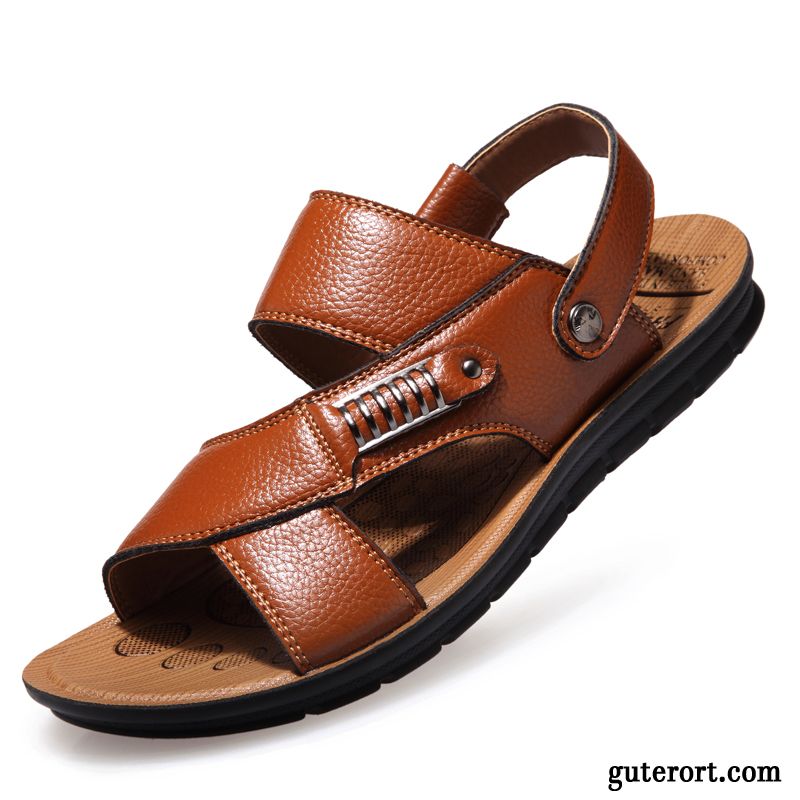 Kork Sandalen Herren Rabatt, Sandalen Herren Schwarz Scharlachrot