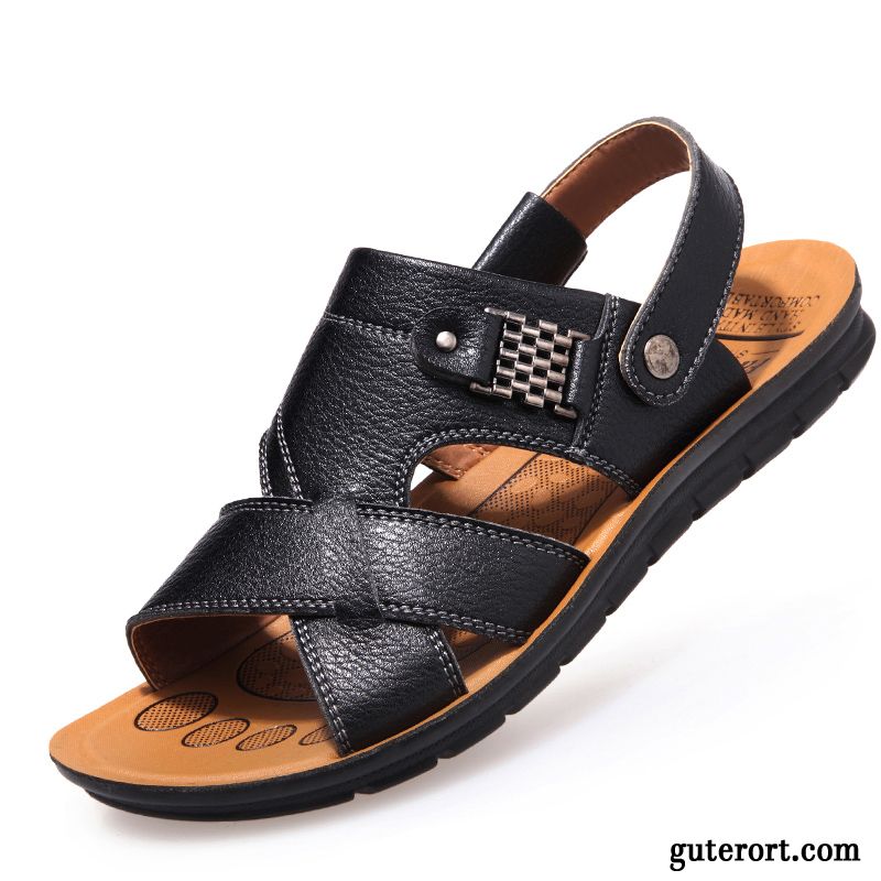 Kork Sandalen Herren Rabatt, Sandalen Herren Schwarz Scharlachrot