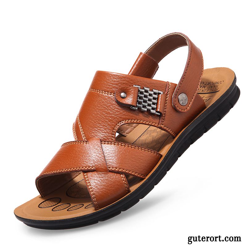 Kork Sandalen Herren Rabatt, Sandalen Herren Schwarz Scharlachrot