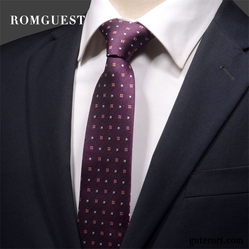 Krawatte Herren Beruf Business Formelle Kleidung 7 Cm Verheiratet Trend Bordeauxrot Blau Schwarz Rot