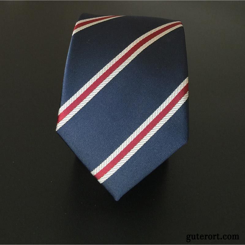 Krawatte Herren Schmale Formelle Kleidung Beruf 6cm England Freizeit Blau Schwarz