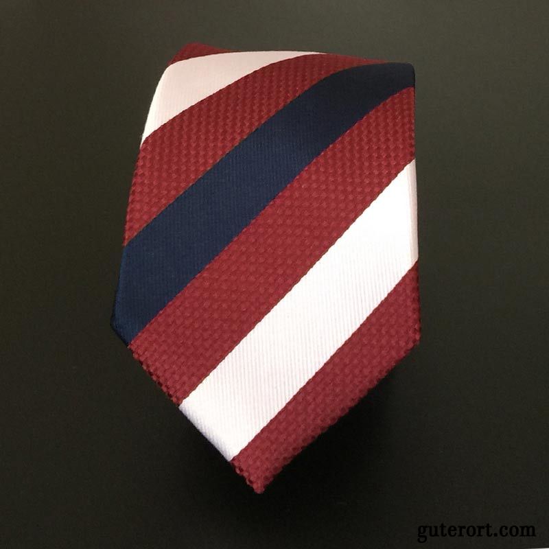 Krawatte Herren Schmale Formelle Kleidung Beruf 6cm England Freizeit Blau Schwarz