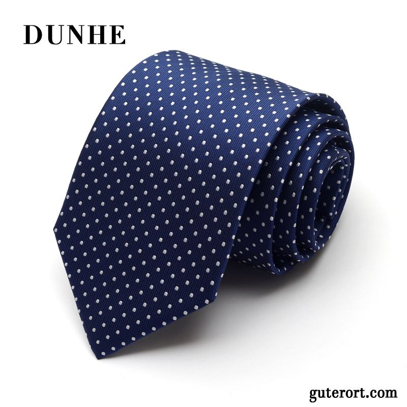 Krawatte Herren Trend Formelle Kleidung Business Beruf Einfarbig Blau Schwarz