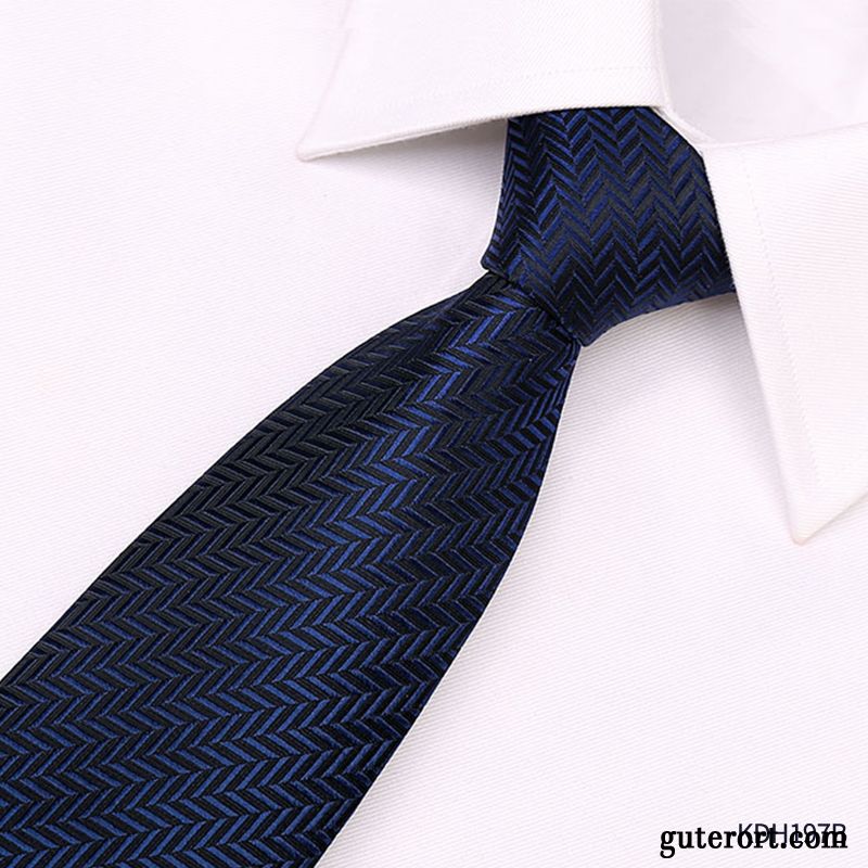 Krawatte Herren Verheiratet Freizeit Trend Bräutigam Business Mini Blau Schwarz