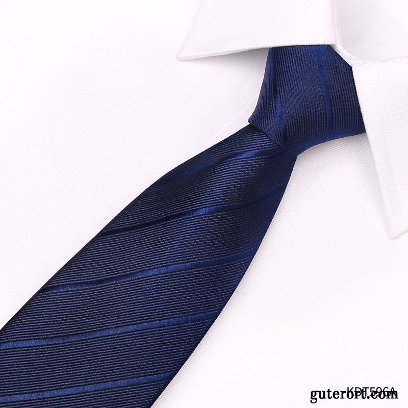 Krawatte Herren Verheiratet Freizeit Trend Bräutigam Business Mini Blau Schwarz