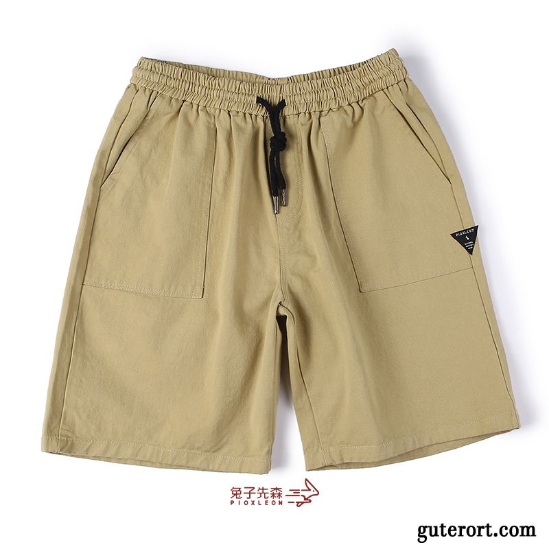 Kurze Hosen Herren Sommer Trend Neu Drucken Freizeit Khaki