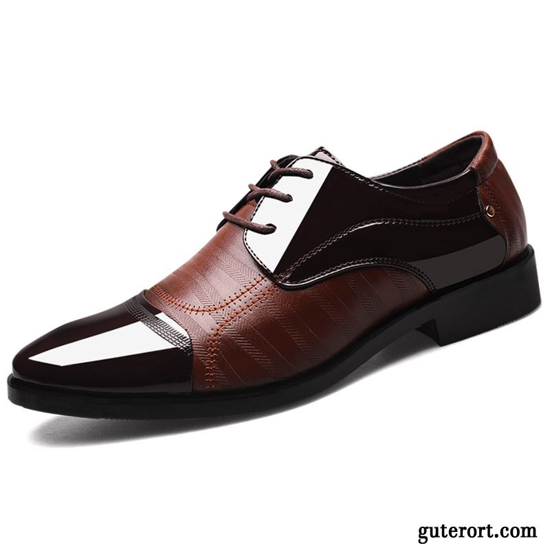 Leder Casual Schuhe Herren Lederschuhe Rotblond, Schuhe Herren Online Kaufen