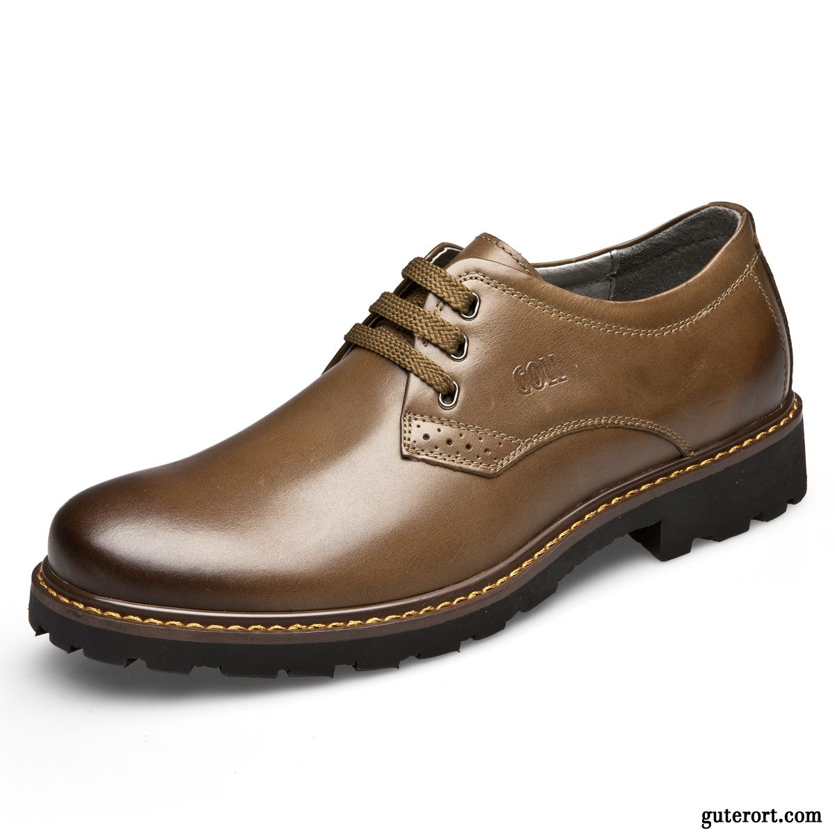 Leder Schuhe Online Rabatt, Breite Schuhe Herren Lederschuhe Kaffeebraun