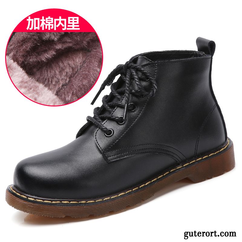 Leder Stiefeletten Damen Dunkel, Schwarze Damenstiefel Günstig