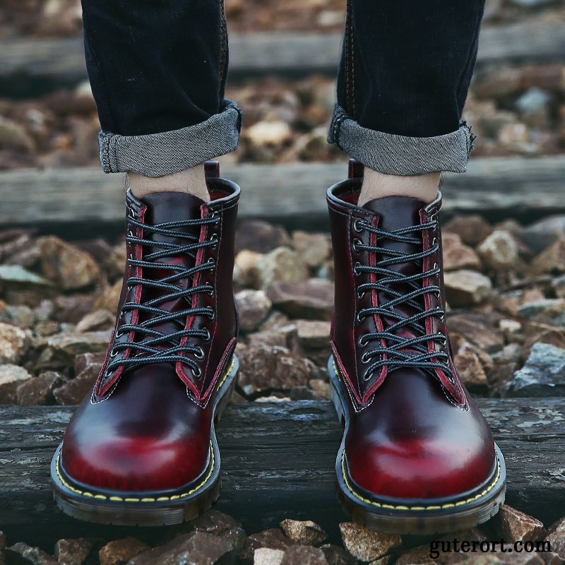 Lederstiefel Herren Braun Günstig, Herren Hoher Schaft Lavendel