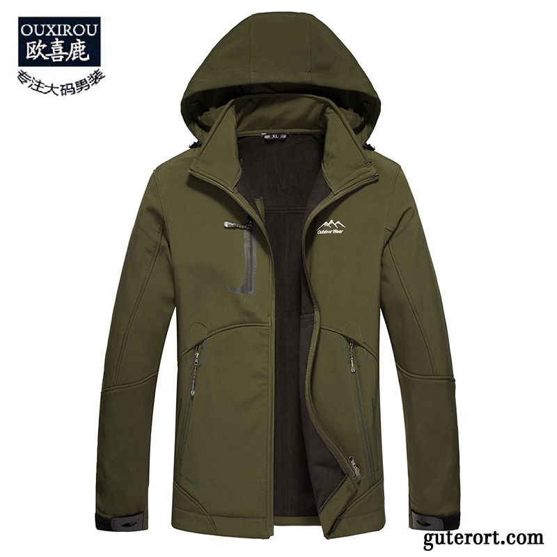 Leichte Windjacke Herren Günstig, Winterjacken Herren Olivgrün Sandbeige