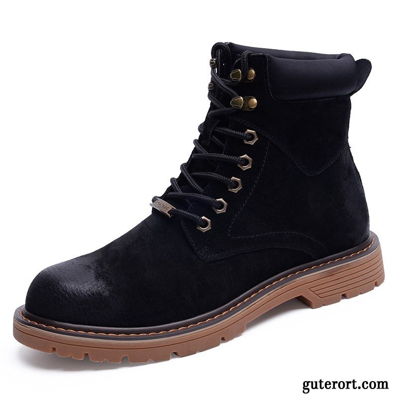 Mode Boots Herren Wildleder Verkaufen, Boots Herren Günstig Stiefel Gold