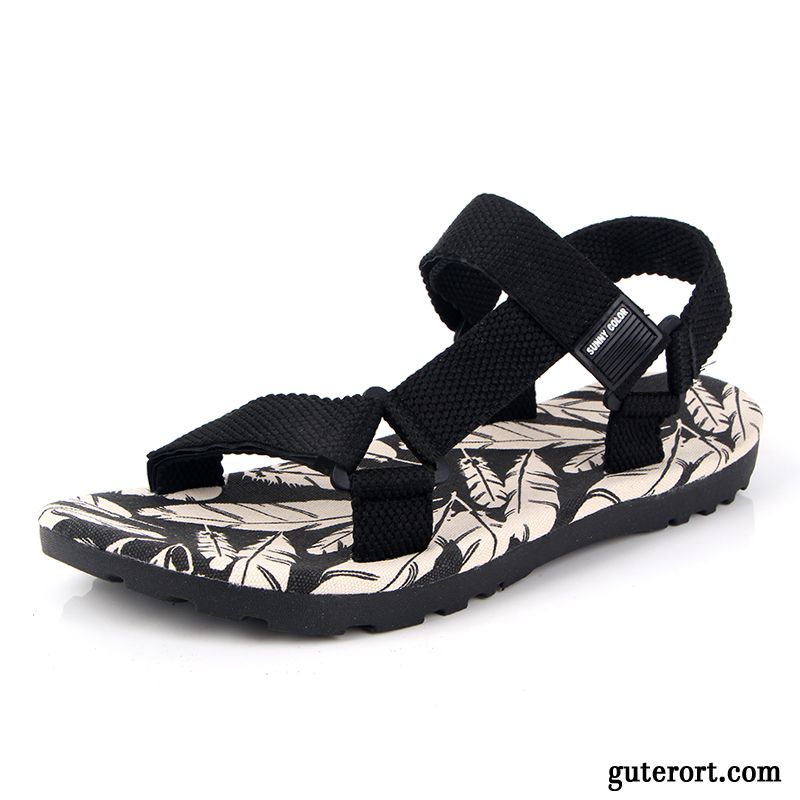 Mode Sandalen Herren Dunkel, Outdoor Sandalen Wasserfest Billig