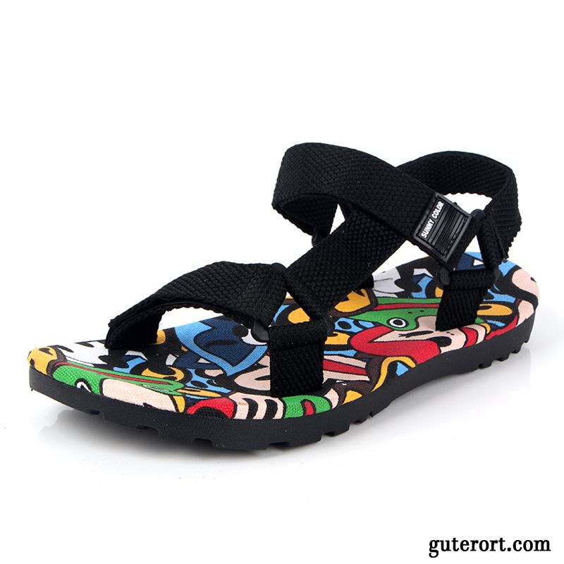 Mode Sandalen Herren Dunkel, Outdoor Sandalen Wasserfest Billig