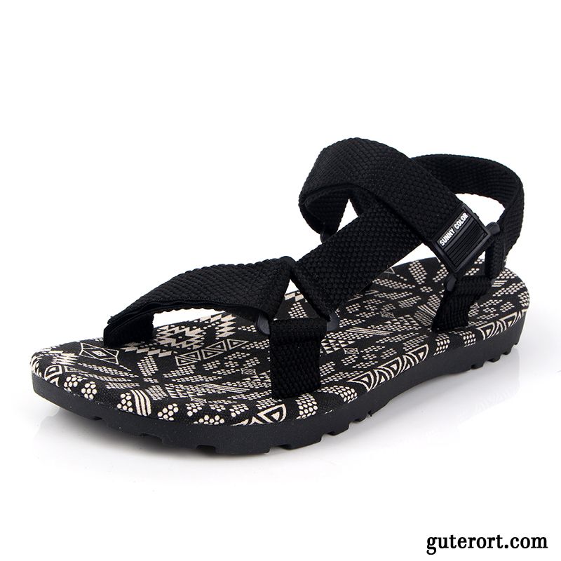 Mode Sandalen Herren Dunkel, Outdoor Sandalen Wasserfest Billig