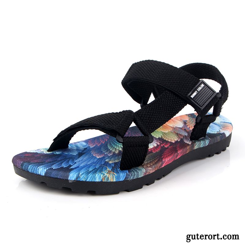 Mode Sandalen Herren Dunkel, Outdoor Sandalen Wasserfest Billig