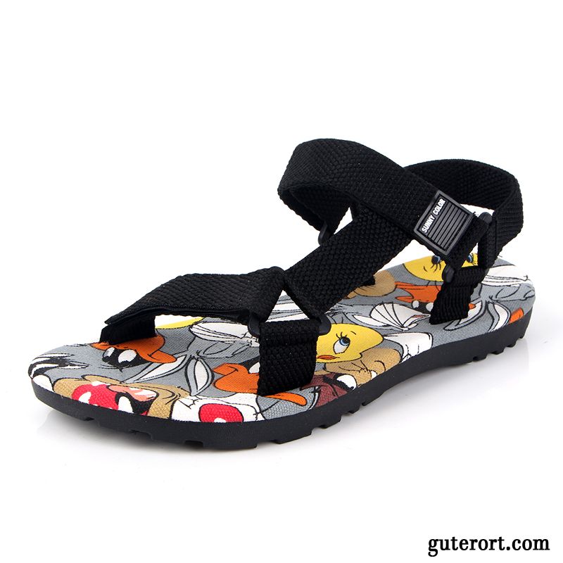 Mode Sandalen Herren Dunkel, Outdoor Sandalen Wasserfest Billig