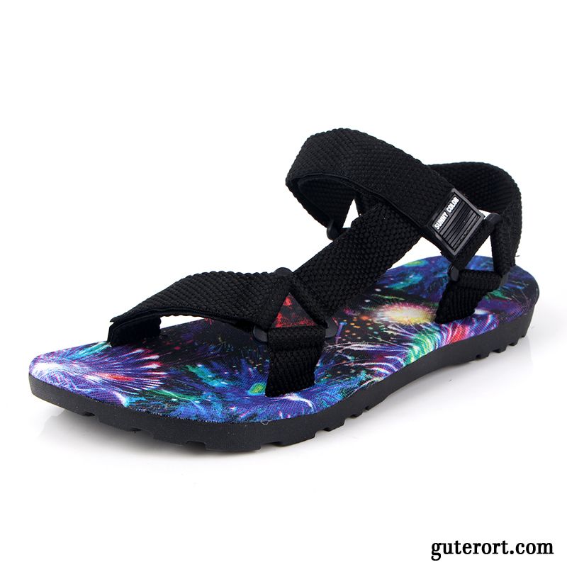 Mode Sandalen Herren Dunkel, Outdoor Sandalen Wasserfest Billig