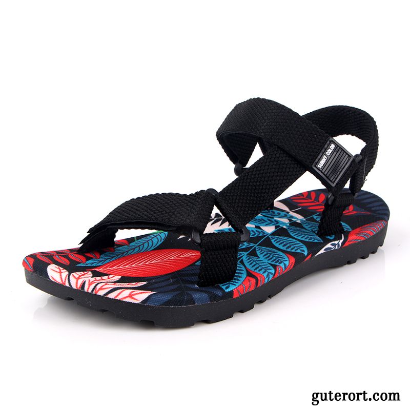 Mode Sandalen Herren Dunkel, Outdoor Sandalen Wasserfest Billig