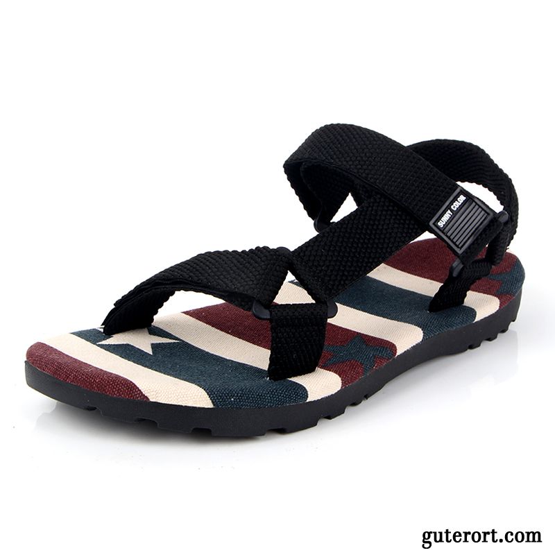 Mode Sandalen Herren Dunkel, Outdoor Sandalen Wasserfest Billig