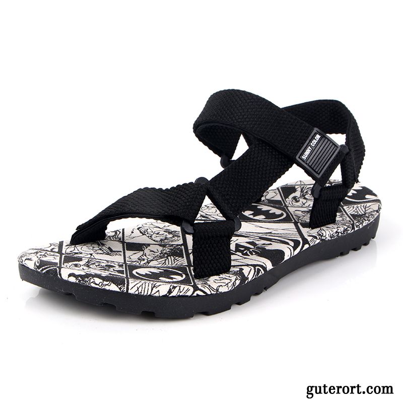 Mode Sandalen Herren Dunkel, Outdoor Sandalen Wasserfest Billig