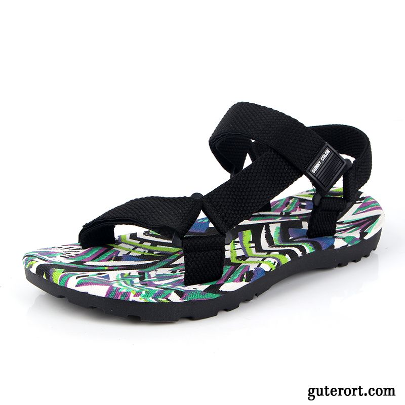 Mode Sandalen Herren Dunkel, Outdoor Sandalen Wasserfest Billig