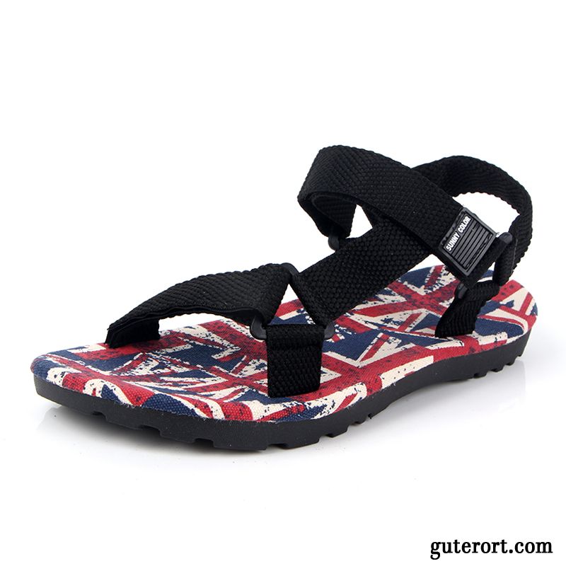 Mode Sandalen Herren Dunkel, Outdoor Sandalen Wasserfest Billig