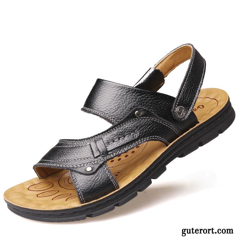 Moderne Herren Sandalen Günstig, Herrenschuhe Sommer Braun