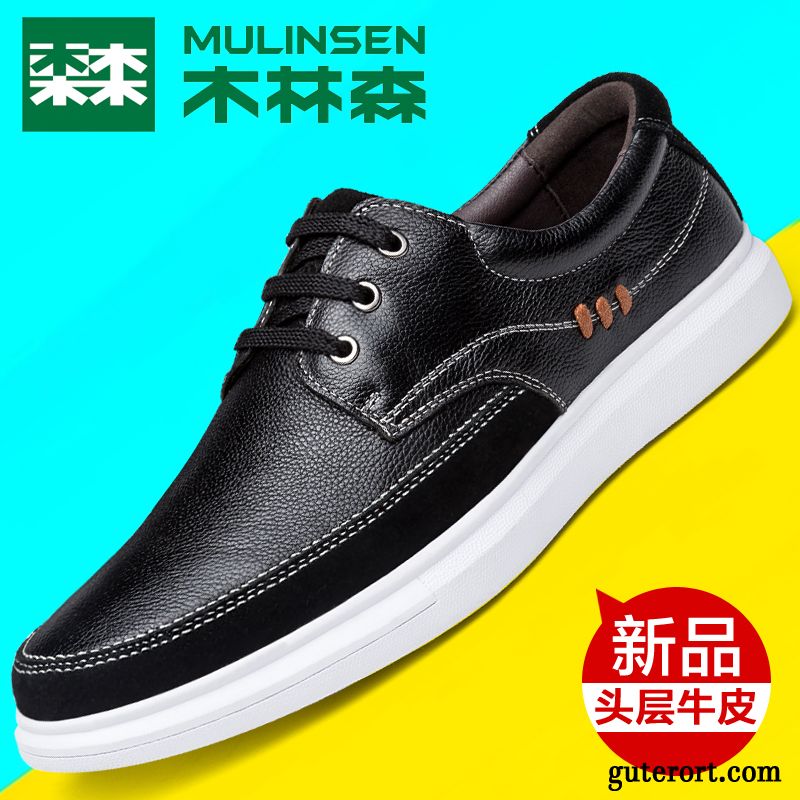 Moderne Schuhe Herren Billig, Geflochtene Schuhe Herren Lederschuhe Dunkelbraun