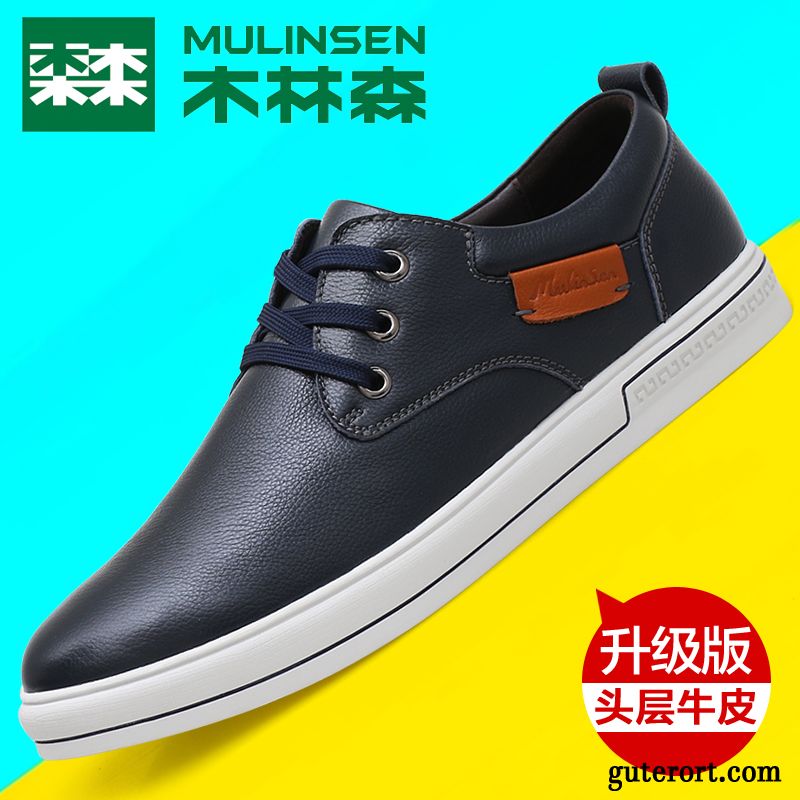 Moderne Schuhe Herren Billig, Geflochtene Schuhe Herren Lederschuhe Dunkelbraun