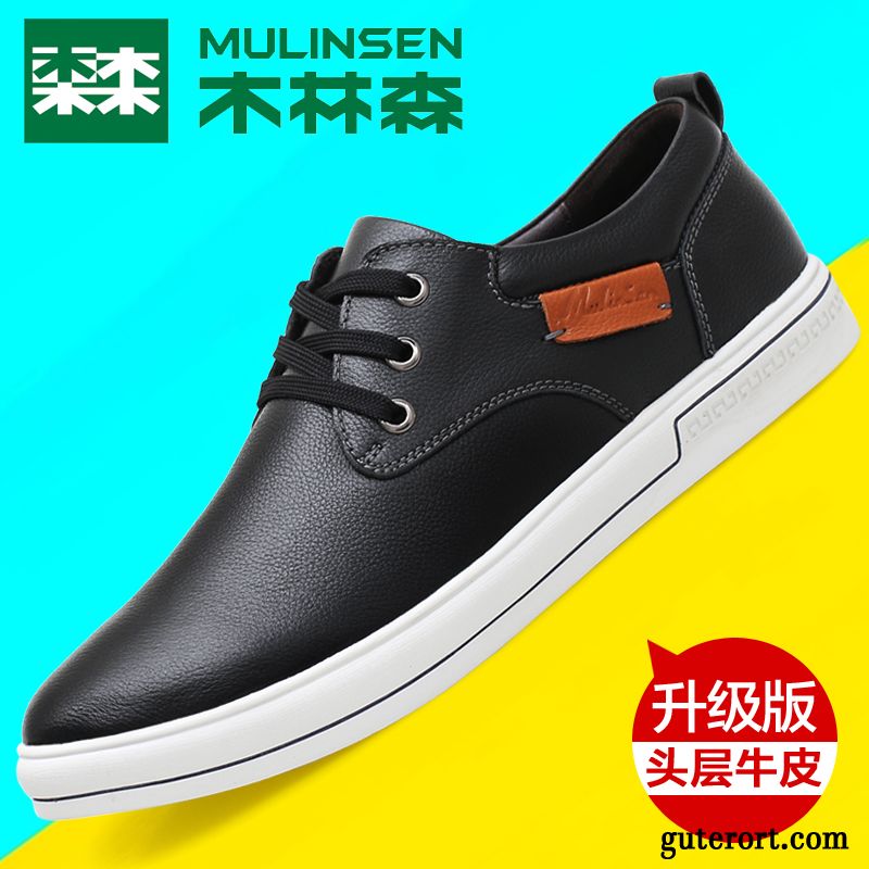 Moderne Schuhe Herren Billig, Geflochtene Schuhe Herren Lederschuhe Dunkelbraun