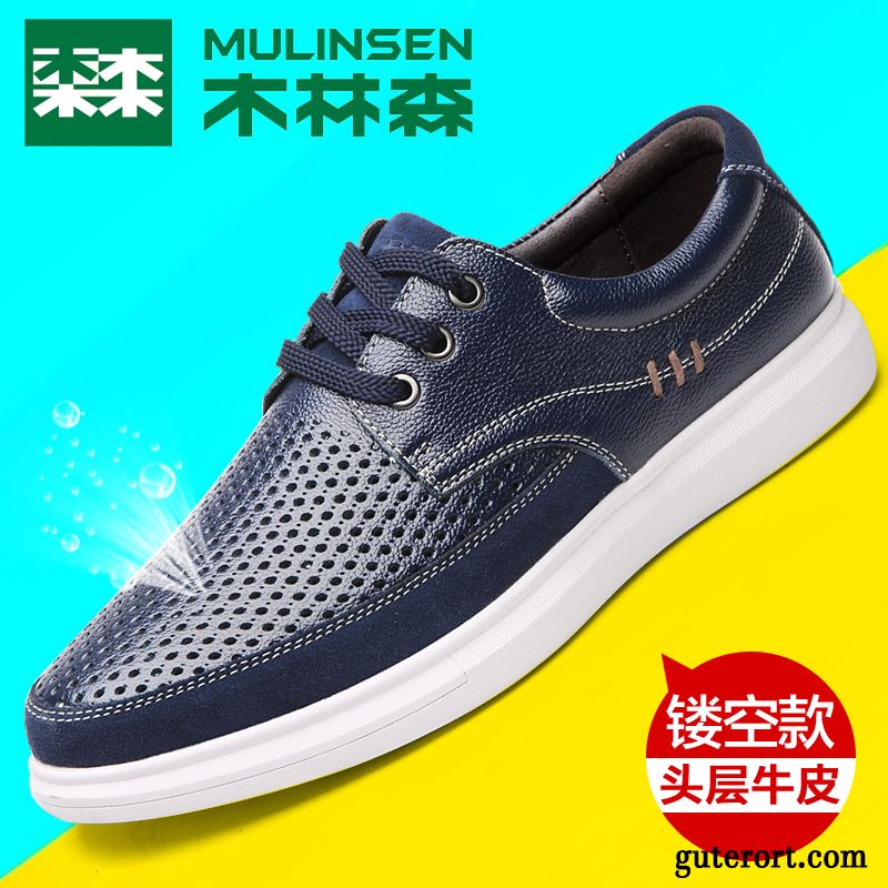 Moderne Schuhe Herren Billig, Geflochtene Schuhe Herren Lederschuhe Dunkelbraun