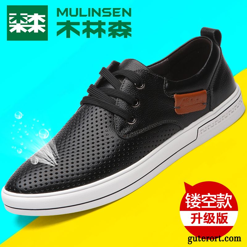 Moderne Schuhe Herren Billig, Geflochtene Schuhe Herren Lederschuhe Dunkelbraun