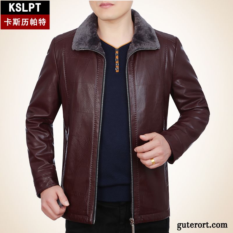 Moderner Lederjacke Herren Gelb, Lederjacke Grau Slim Fit Rabatt