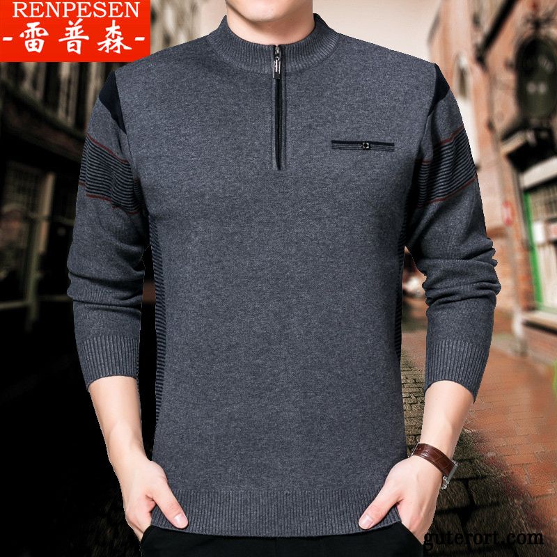 Modische Herren Pullover Silber, Herren Pullover Günstig Billig