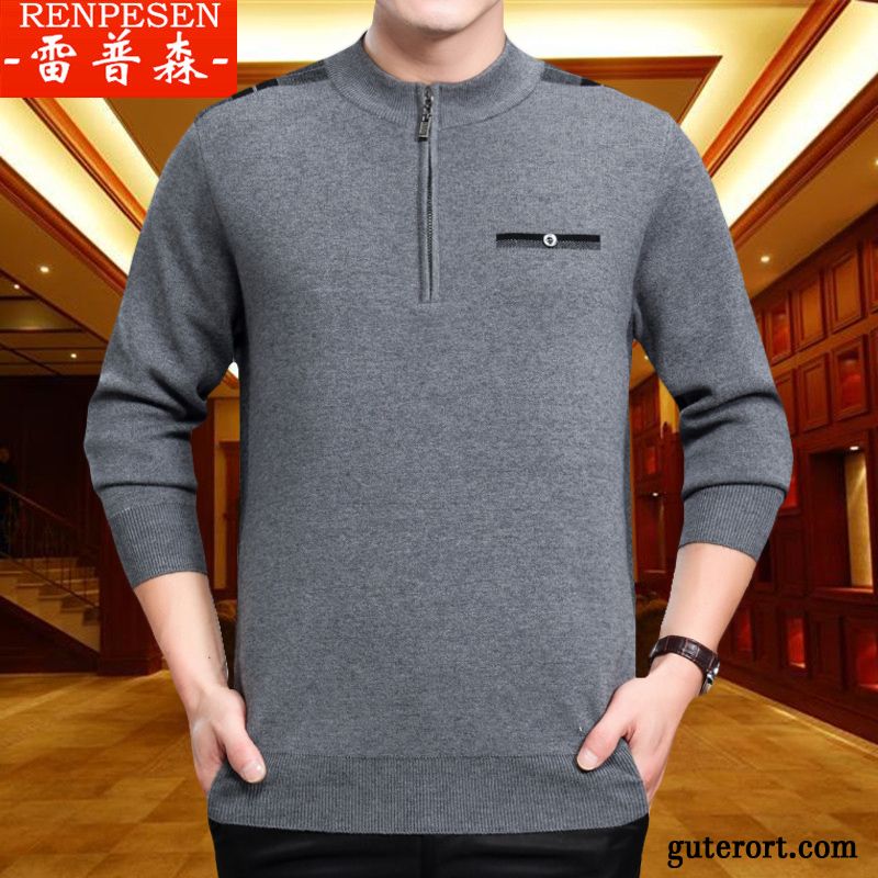 Modische Herren Pullover Silber, Herren Pullover Günstig Billig