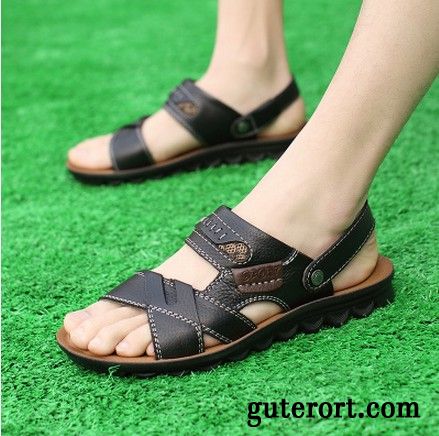 Männer Schuhe Sommer Günstig, Mode Sandalen Herren Grau