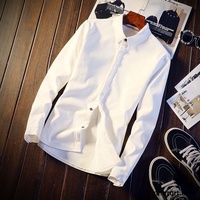 Online Hemden Kaufen Billig, Hemd Slim Fit Weiß Rosarot