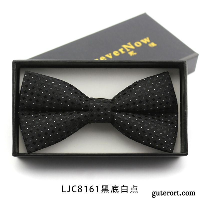 Querbinder Fliege Herren Bowknot Anzug Trauzeugen Verheiratet Gastgeber Bräutigam Marineblau Blau Schwarz