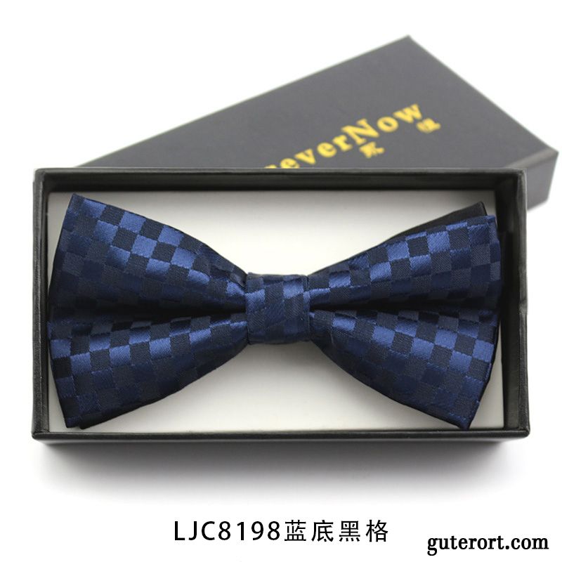 Querbinder Fliege Herren Bowknot Anzug Trauzeugen Verheiratet Gastgeber Bräutigam Marineblau Blau Schwarz