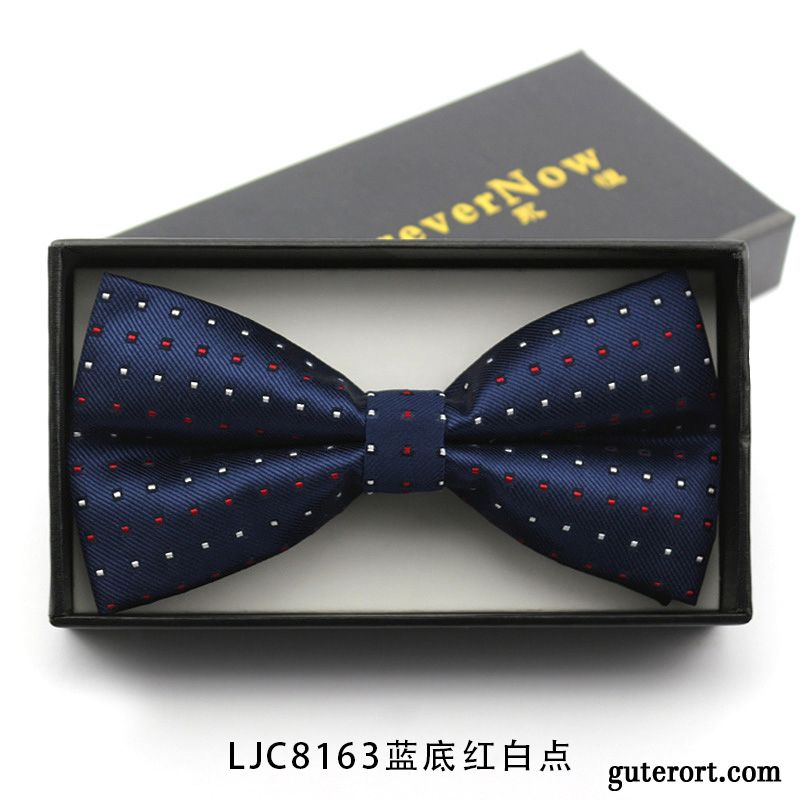 Querbinder Fliege Herren Bowknot Anzug Trauzeugen Verheiratet Gastgeber Bräutigam Marineblau Blau Schwarz